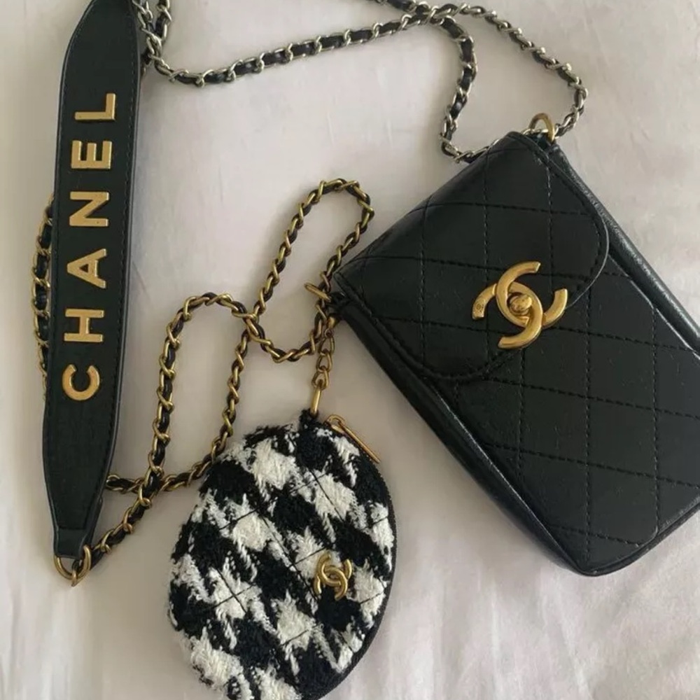 chanel makeup phone crossbody bag new with coin purse